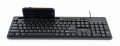 Klawiatura multimedialna z wbudowanym statywem na smartfona Gembird KB-UM-108 - 928687