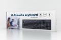 Klawiatura multimedialna z wbudowanym statywem na smartfona Gembird KB-UM-108 - 928688