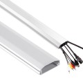 Zestaw 20szt x Listwa maskująca do kabli Maclean MC-693 W 60x20x750mm Aluminium łatwe otwieranie i zamykanie - 1468131