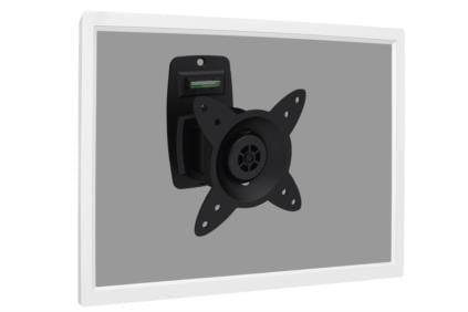 Uchwyt ścienny pojedynczy DIGITUS, 1xLCD, max. 27", obrotowy 360° PIVOT, poziomica - 965266