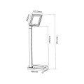 Stojak podłogowy na tablet Techly 9,7"-10,1" z ramką - 1366817
