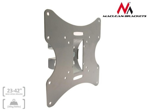 Uchwyt do telewizora lub monitora Maclean MC-501A S 23-42" 30kg srebrny max VESA 200x200 - 966058