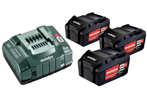 METABO ZESTAW AKUMULATORÓW 3x5.2Ah + ŁADOWARKA ASC 30-36 V - 1907979