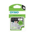 TAŚMA DYMO D1-12MM X 5,5M POLIESTROWA TRWAŁA CZARNY/BIAŁY - 1457337