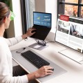 Podstawka ergonomiczna do notebooka ze stacją dokującą j5create Multi-Angle 4K Docking Stand USB-C 1x4K HDMI/2xUSB 3.1/1xUSB-C/; kolor srebrny JTS327-N - 1910331