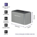 Stacja dokująca Qoltec dysków HDD/SSD | 2.5" / 3.5" SATA | USB 3.0 - 1017978
