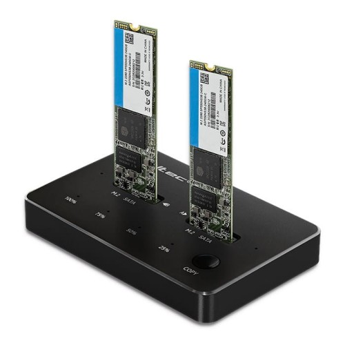 Stacja dokująca Qoltec dysków 2x SSD M.2 SATA | NGFF | USB typ C - 1910553