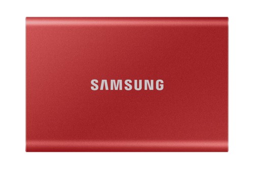 Dysk SSD zewnętrzny USB Samsung SSD T7 500GB Portable (1050/1000 MB/s) USB 3.1 Red - 1910569