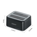ORICO STACJA KLONUJĄCA 2X SATA 2,5/3,5" USB-C 10GBPS - 1910557