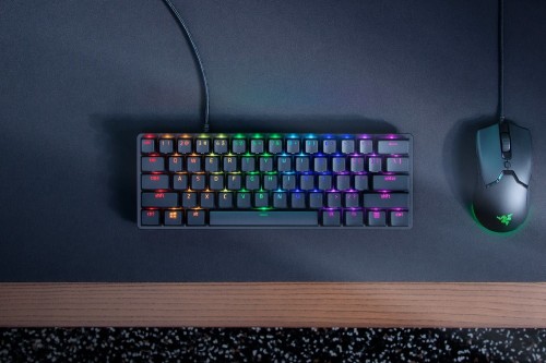 Razer Huntsman Mini 60% Klawiatura do gier Opto-mechaniczny fioletowy przełącznik Światło LED RGB NORD Przewodowa - 1887987