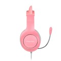 KRUGER & MATZ SŁUCHAWKI NAUSZNE GAMER KIDS PINK - 1030171