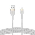 BELKIN KABEL USB-A TO LTG OPLOT SILICONE 1M BIAŁY - 1912140