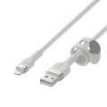 BELKIN KABEL USB-A TO LTG OPLOT SILICONE 1M BIAŁY - 1912141