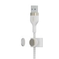 BELKIN KABEL USB-A TO LTG OPLOT SILICONE 1M BIAŁY - 1912142