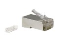 Wtyk RJ45 kat.6 STP Alantec srebrny 100szt. - 1912339