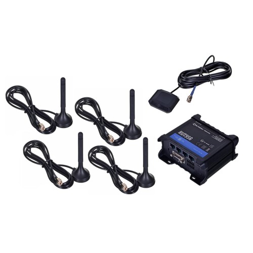 Router 4G LTE Teltonika RUT956, WiFi 802.11b/g/n, 2x SIM, 4x LAN/WAN 10/100 Mbps, GPS - 1912496
