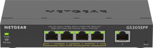 Switch Netgear GS305EPP-100PES 5p PoE 120W* (PoE+: 4p) Unmanaged Gigabit