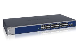 NETGEAR XS724EM Zarządzany L2 10G Ethernet (100/1000/10000) 1U Niebieski, Szary