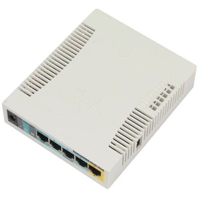 Mikrotik RB951Ui-2HnD Biały Obsługa PoE - 1914446