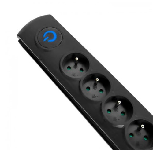 Listwa zasilająca antyprzepięciowa Qoltec 6 gniazd | 3m - 914446