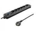 Listwa zasilająca antyprzepięciowa Qoltec 6 gniazd | 3m - 914447