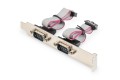 Kontroler COM+LPT DIGITUS PCIe, 2x RS-232/COM, 1x Parallel/LPT, Low Profile, Chipset AX99100 - 1914457