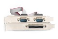 Kontroler COM+LPT DIGITUS PCIe, 2x RS-232/COM, 1x Parallel/LPT, Low Profile, Chipset AX99100 - 1914458