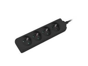 Listwa przedłużacz Lanberg 1m UPS czarna 4x 230V PL