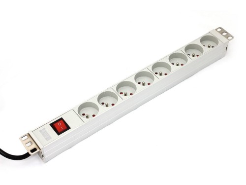 Listwa zasilająca DIGITUS 19", 1U, 8 gniazd, 16A, 1,8m - 1916522