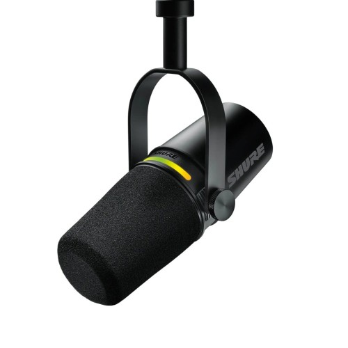 Shure MV7+-K - Mikrofon lektorski/wokalny ze złączem XLR/USB-C Czarny - 1916799
