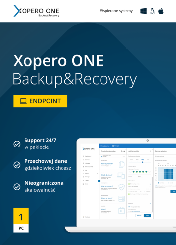Xopero ONE Lifetime 1x Endpoint Agent + Maintanance & Support Standard - Renewal 5 years - 1593291