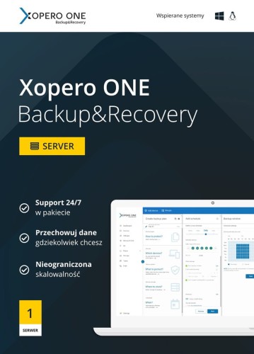 Xopero ONE Lifetime 1x Server Agent + Maintanance & Support Standard - Renewal 3 years - 1593294