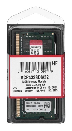 KINGSTON DED. 32GB DDR4 3200MHz SODIMM - 1921328