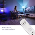 Listwa antyprzepięciowa Qoltec 6 gniaz | 2xUSB | 1.8m | Biała - 1385797