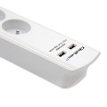 Listwa antyprzepięciowa Qoltec 8 gniazd | 2xUSB | 1.8m | Biała - 1385910