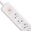 Listwa antyprzepięciowa Qoltec 8 gniazd | 2xUSB | 1.8m | Biała - 1385913