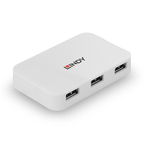 Hub USB 3.0 LINDY 4 Ports Type A to B biały - 1922611