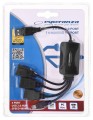 Hub USB Esperanza EA114 3xUSB 2.0 czarny - 1922626