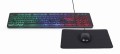 Zestaw 3 w 1 klawiatura multimedialna z podświetleniem RGB z myszką i podkładką Gembird KBS-UML-01 - 1923397