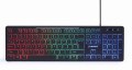 Zestaw 3 w 1 klawiatura multimedialna z podświetleniem RGB z myszką i podkładką Gembird KBS-UML-01 - 1923389