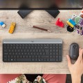 Zestaw bezprzewodowy klawiatura + mysz Logitech MK470 Slim Combo czarny - 1066547