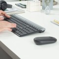Zestaw bezprzewodowy klawiatura + mysz Logitech MK470 Slim Combo czarny - 1066548