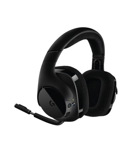 Słuchawki z mikrofonem Logitech G533 bezprzewodowe czarne - 1923898