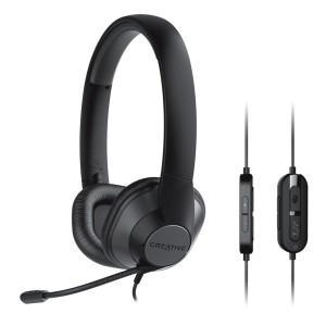 Słuchawki  z mikrofonem Creative HS720 V2 przewodowe czarne