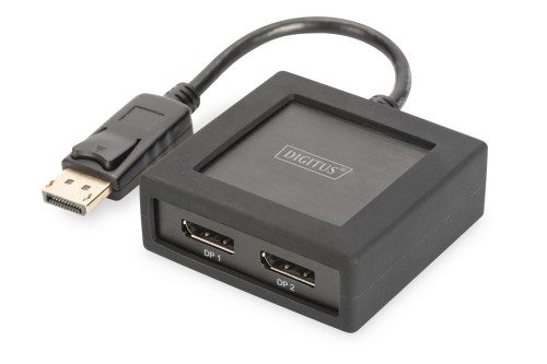 Rozdzielacz (Splitter) DIGITUS DisplyPort do DisplayPort 2-portowy 4K 60HzUHD 3D HDCP 1.3 audio - 1924139