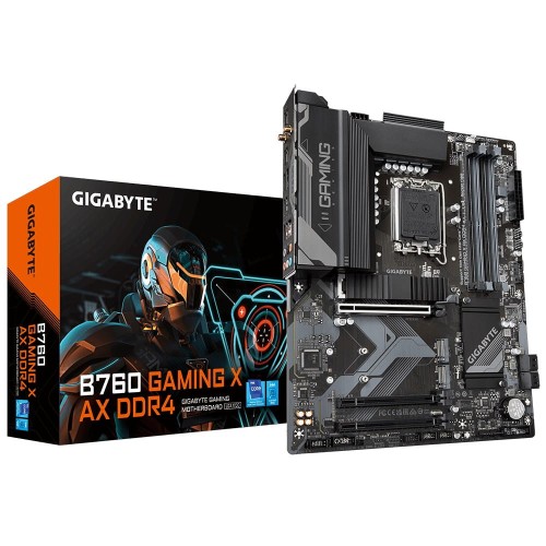 Płyta Gigabyte B760 GAMING X AX DDR4 /B760/DDR4/SATA3/M.2/USB3.0/PCIe4.0/WiFi/BT/s.1700/ATX - 1463842