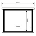 Ekran projekcyjny z naciągiem Maclean MC-952 elektryczny 150" 4:3 ściana lub sufit - 1076532