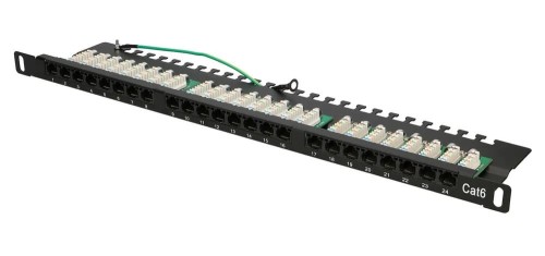 Patch panel Extralink EX.9663 (0.5U; kat. 6; 24xRJ-45) - 1930777