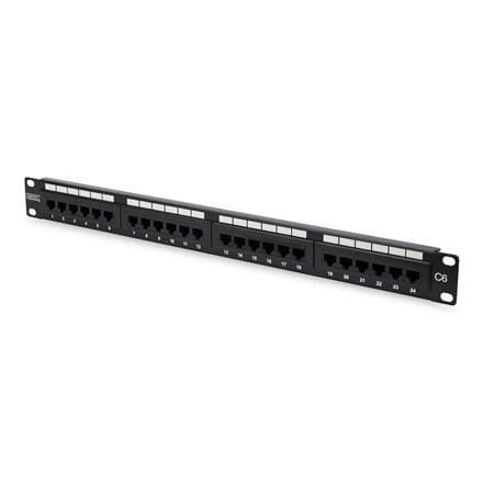 Patch panel DIGITUS 19" 24x RJ45 UTP kat.6 1U - 1930778