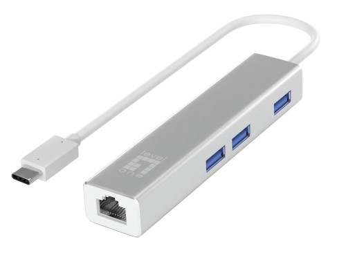 Adapter LevelOne USB-C -> Gbps LAN + koncentrator USB3.0 - 1922581